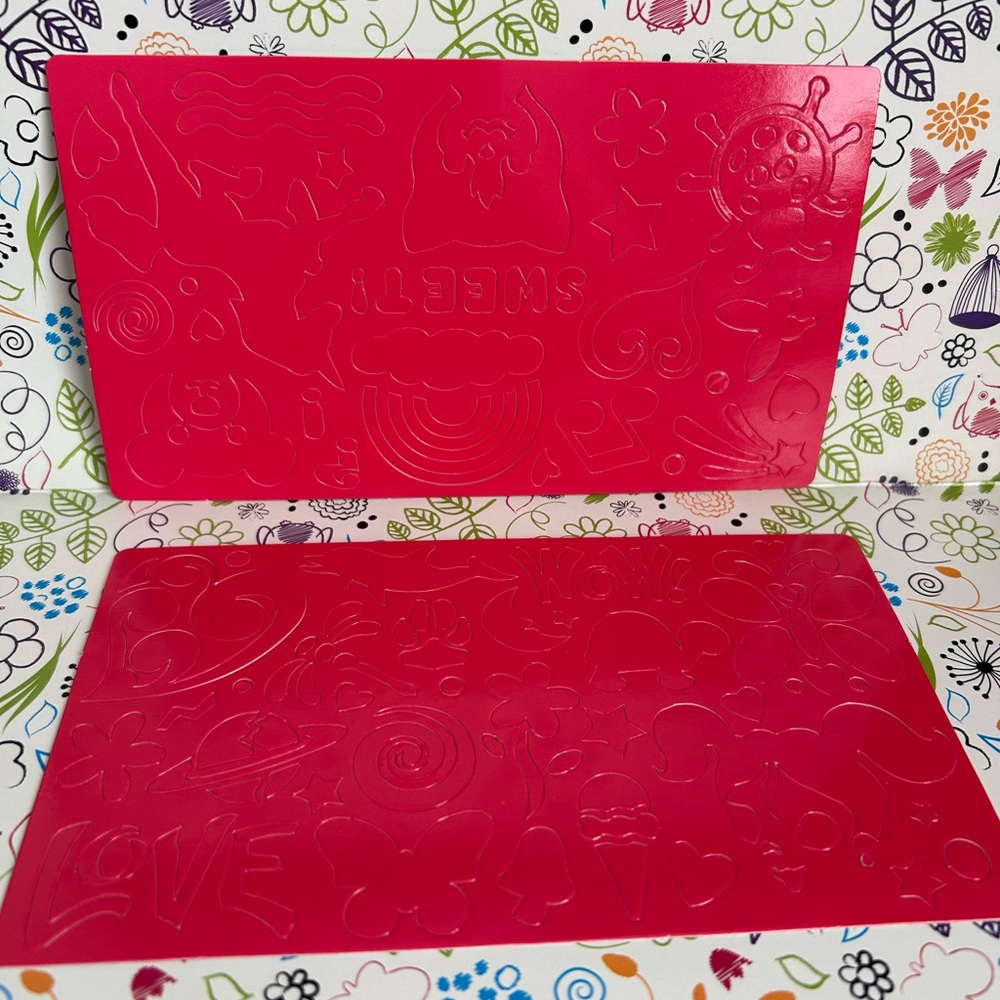 Vintage Lisa Frank stencils.